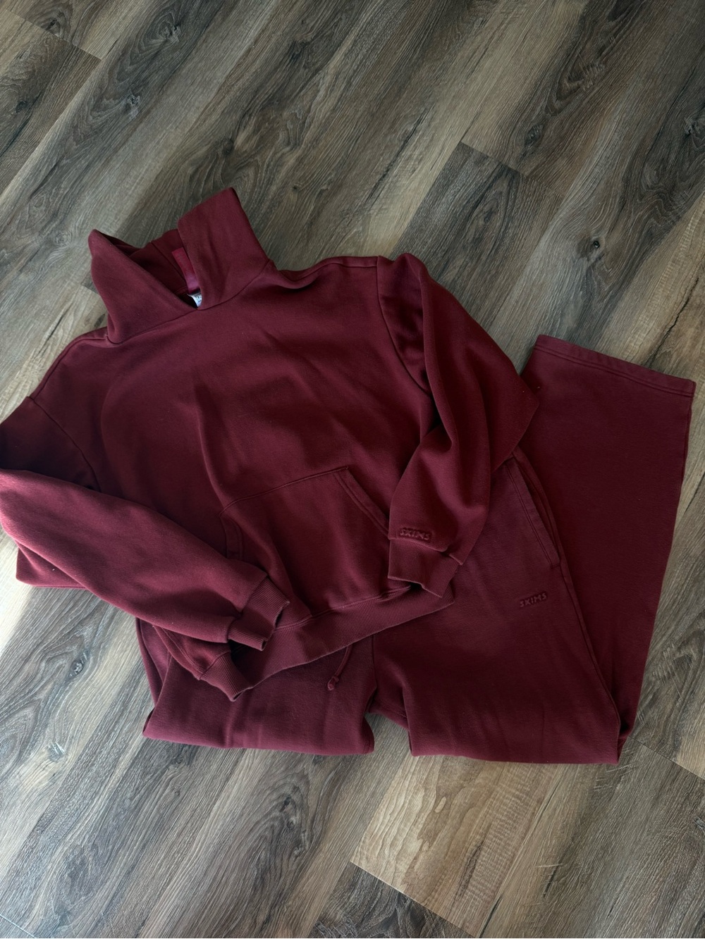 Skims cotton fleece classic hoodie and sweatpants Medium